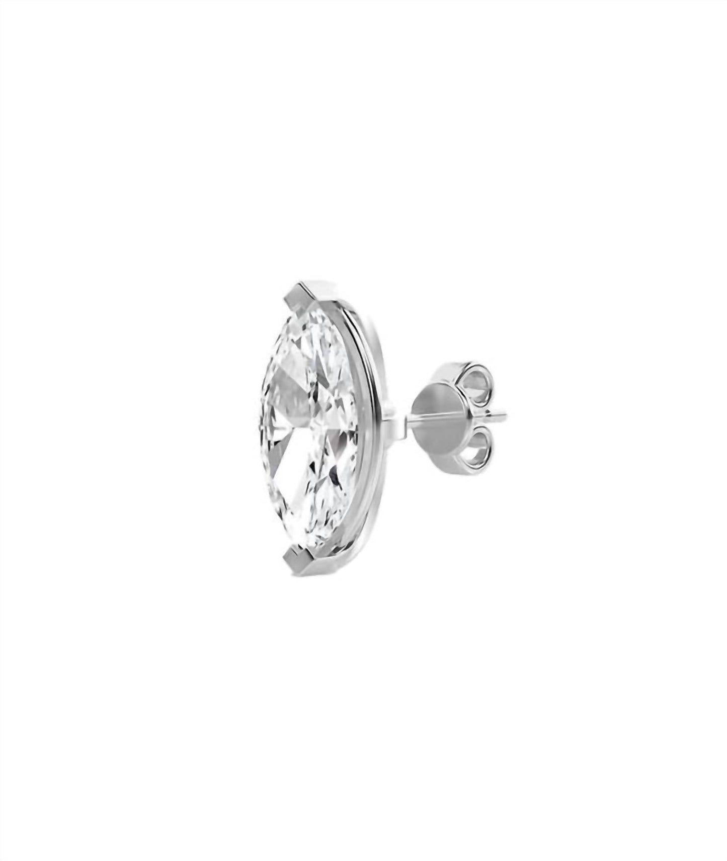 Diana M Jewels - Brincos de diamante Marquise Lab de 1,5 cts para mulheres