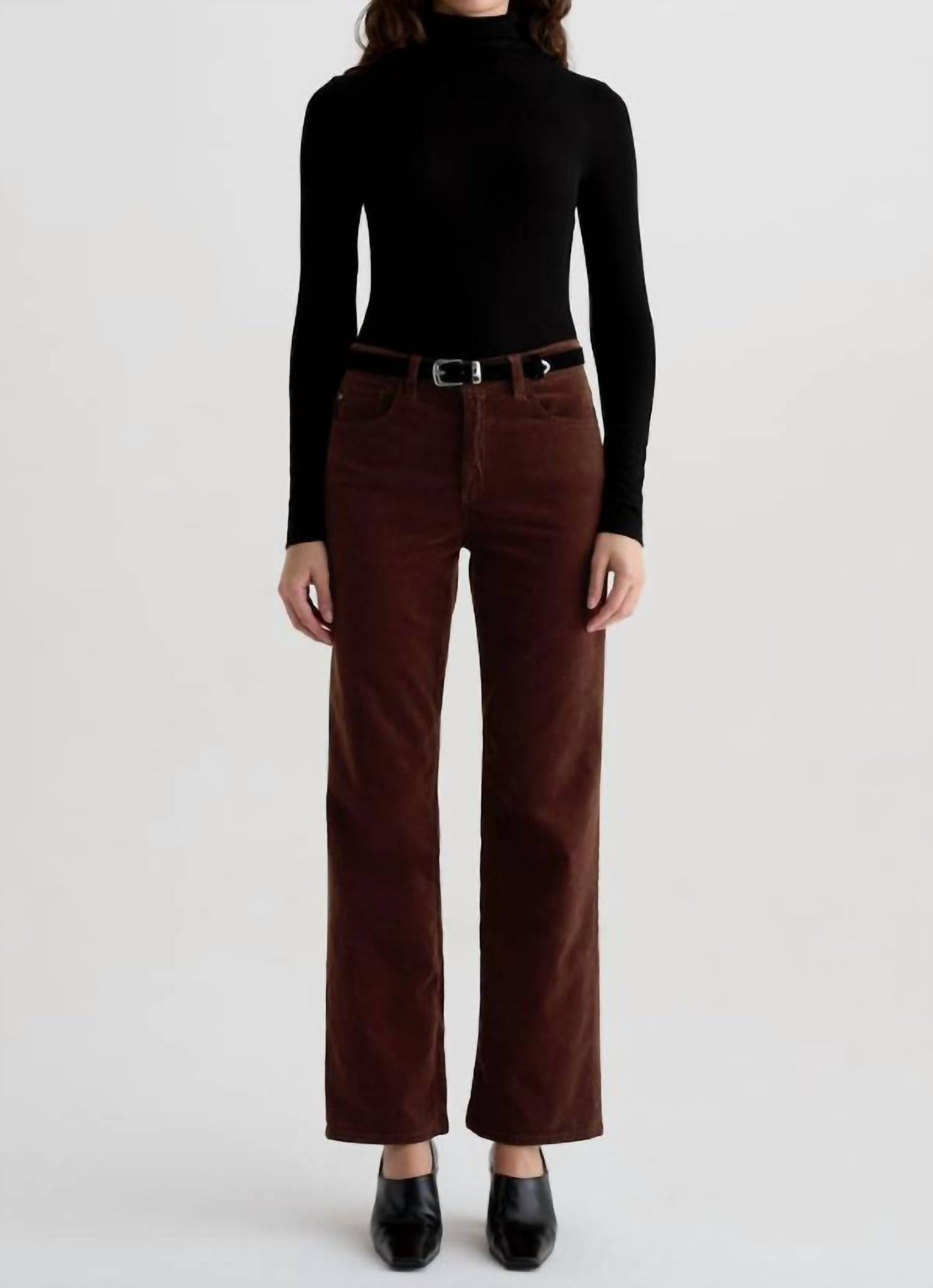 Ag Jeans - Brinley Corduroy Mid Rise Straight Jeans