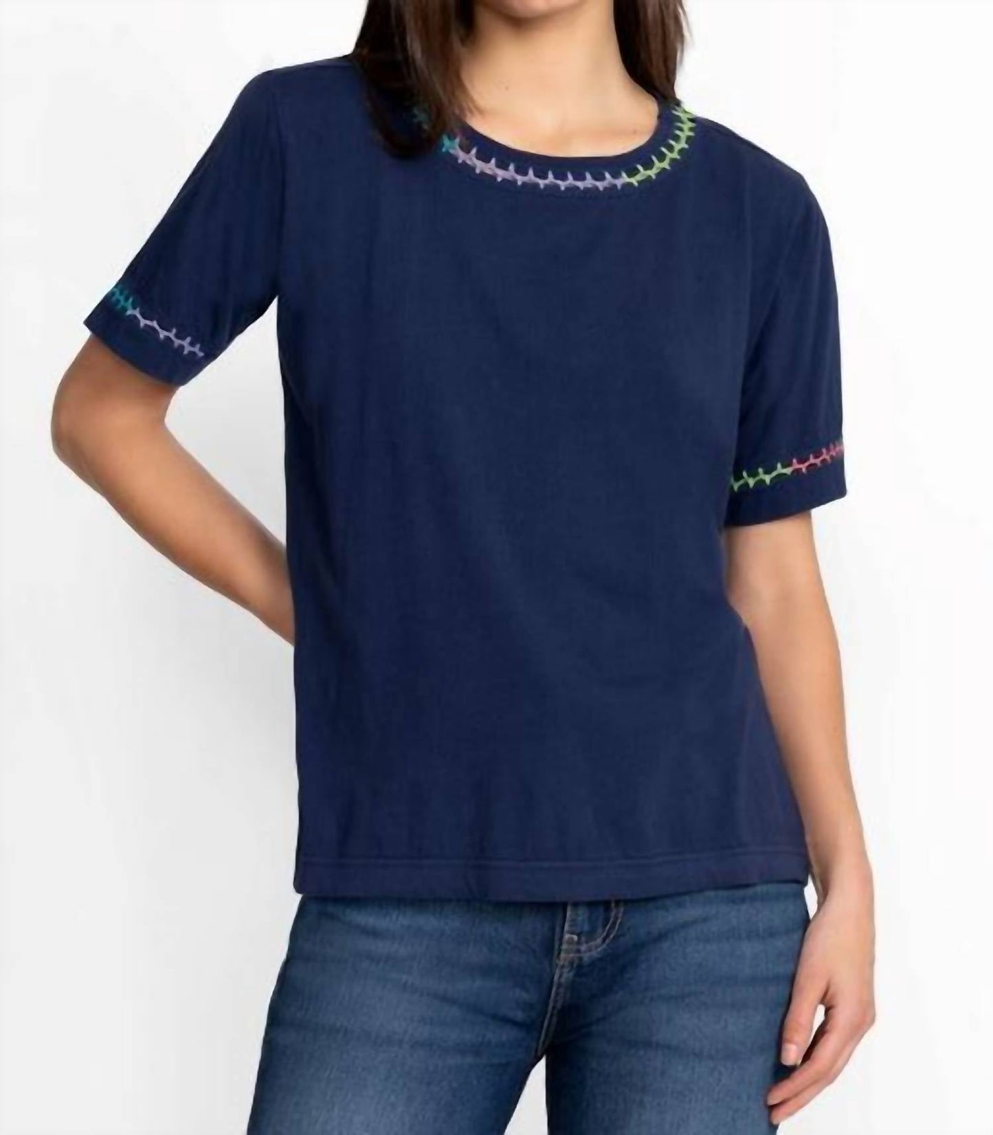 Johnny Was - CROCHET CREW NECK TEE