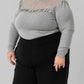 -Bl^Nk- - INDUMANI KNITTED TOP