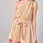 Do+Be - One Shoulder Self Tie Romper
