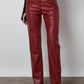 Judy Blue - Leather Tummy Control High Waisted Straight Jeans
