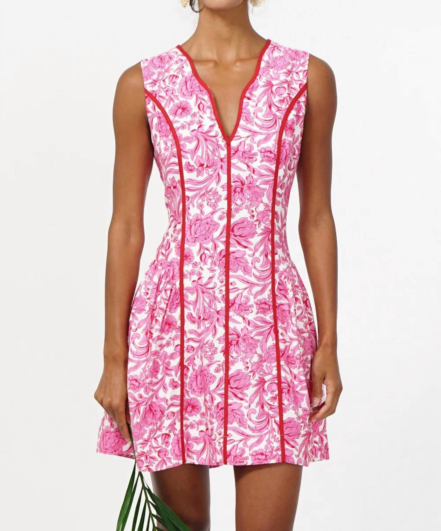 Adelyn Rae - Kendra Floral Scalloped Mini Dress
