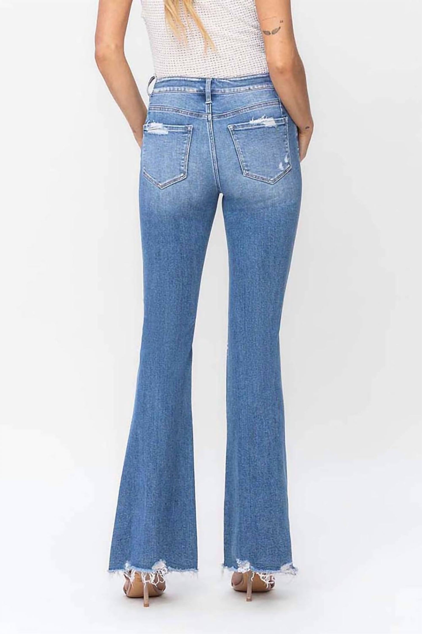 Flying Monkey - High Rise Panel Flare Jeans