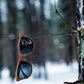 Far Out Sunglasses - Wood Grain Polarized Premiums Black Lens