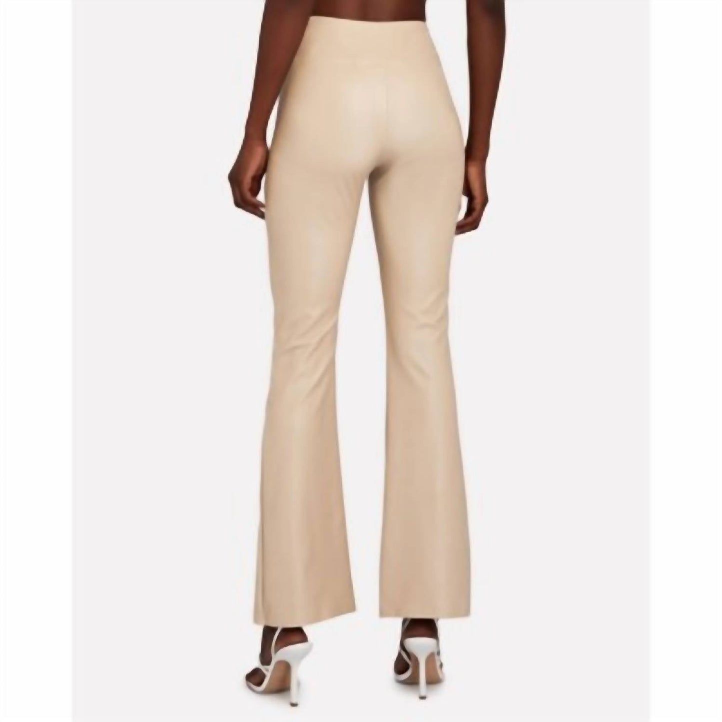 Enza Costa - Women's Matte Leather Bootcut Leggings