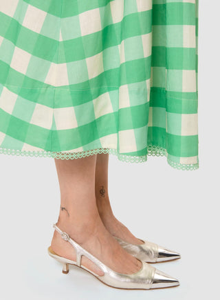 Tara Jarmon - Javoue Gingham Midi Skirt