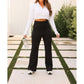 Julia Rose - Deluxe Paige Fold Over Tummy Control Yoga Leggings