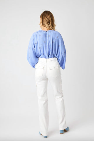 Judy Blue - Calça Jeans Cargo de Perna Reta