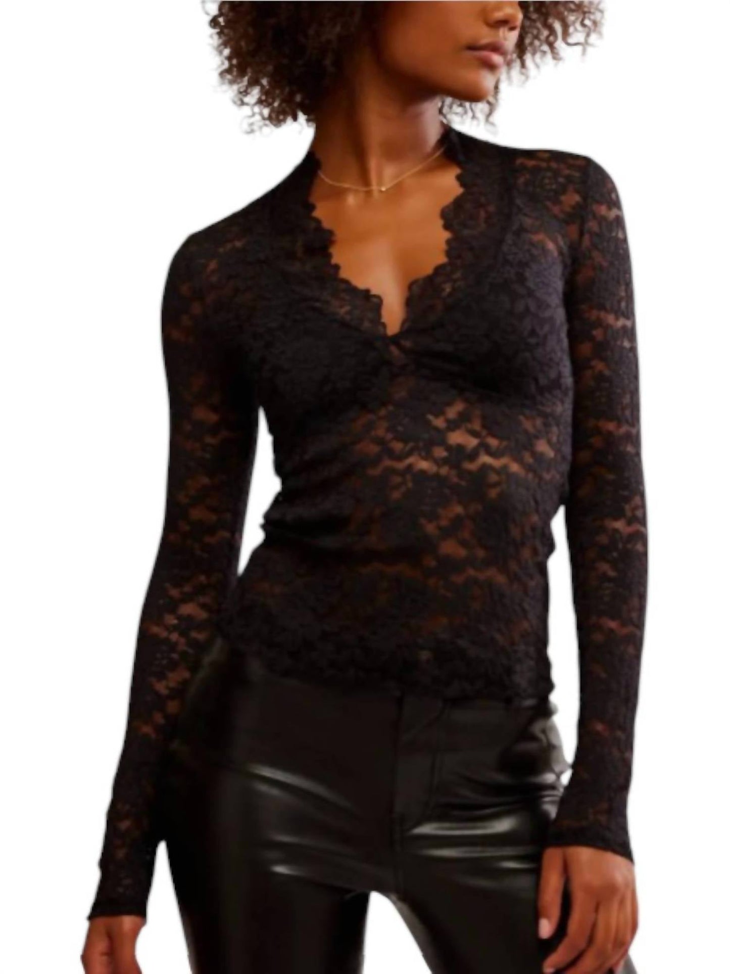 Free People - All Day Lace Long Sleeve