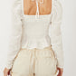 Free People - Long Sleeve Peasant Underwire Top