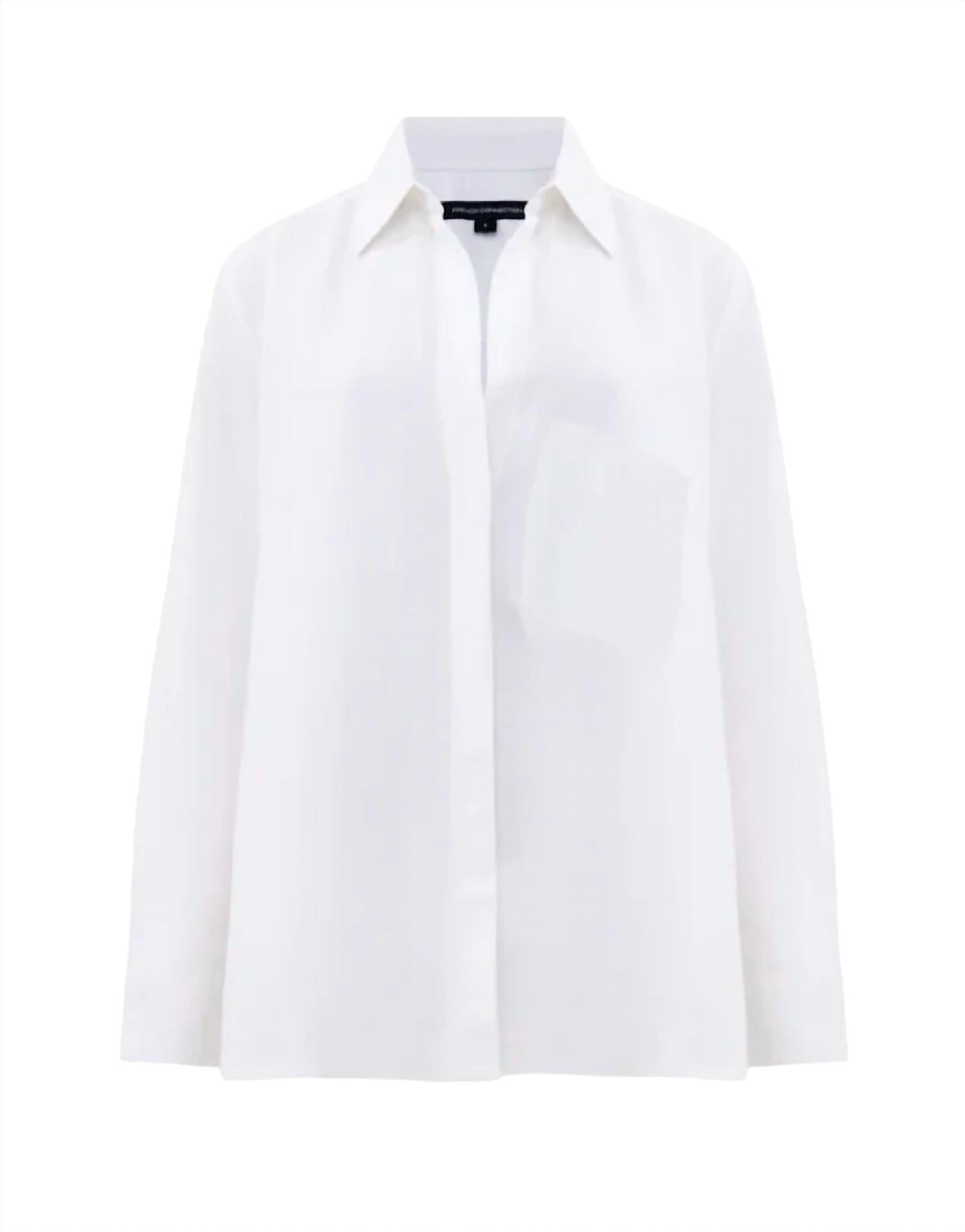 French Connection - Camisa Boyfriend de Linho Birdie