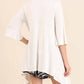 Umgee - Crossed Bell Sleeve Asymmetrical Tunic