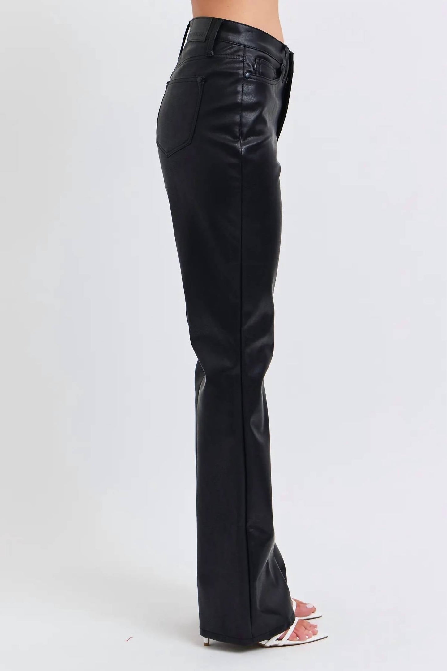 Judy Blue - High Waist Tummy Control Faux Leather Bootcut Jean