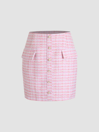 Cider - Women's Tweed Skirt Set