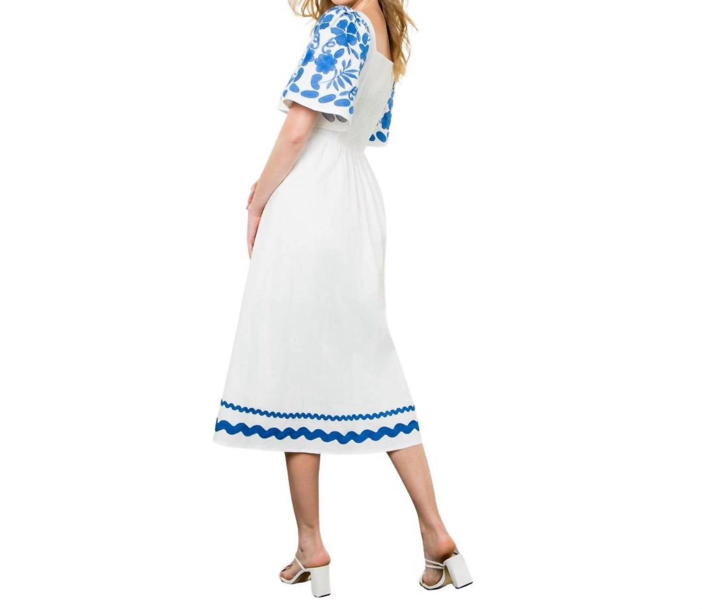 Thml - Embroidered Detail Midi Dress