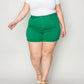 Judy Blue - Tummy Control Garment Dyed Denim Shorts - Plus