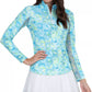 Ibkul - Mock Zip Neck Top - Kathy