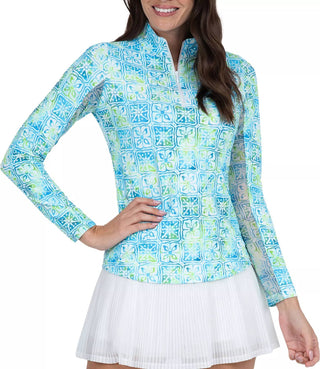 Ibkul - Blusa com gola falsa e zíper - Kathy