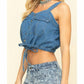 Free People - Palm Desert Denim Crop Top