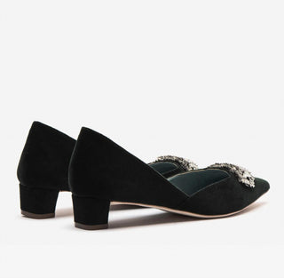Frances Valentine - Women's Paula Velvet Mini Block Heel