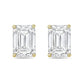 Diana M Jewels - 12.00 Cts Lab Grown Emerald Cut Stud Earrings