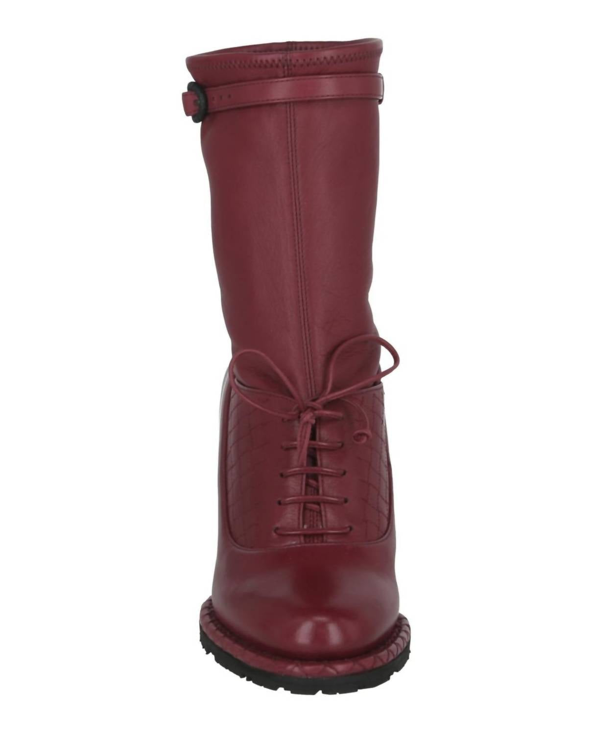 Bottega Veneta - Women's Leather Wedge Boots