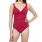 Profile By Gottex - Underwire V-Neck One Piece Swimsuit