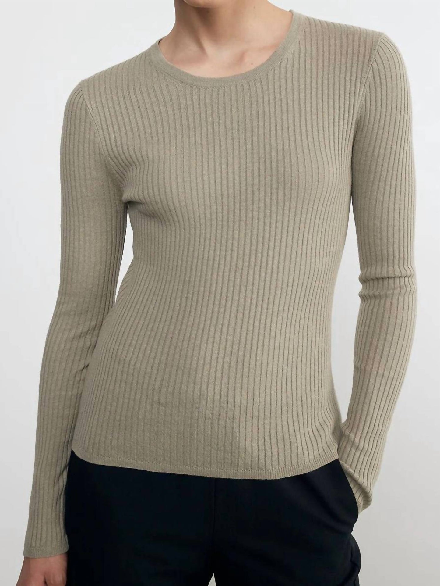 Enza Costa - Linen Long Sleeve Cotton Sweater