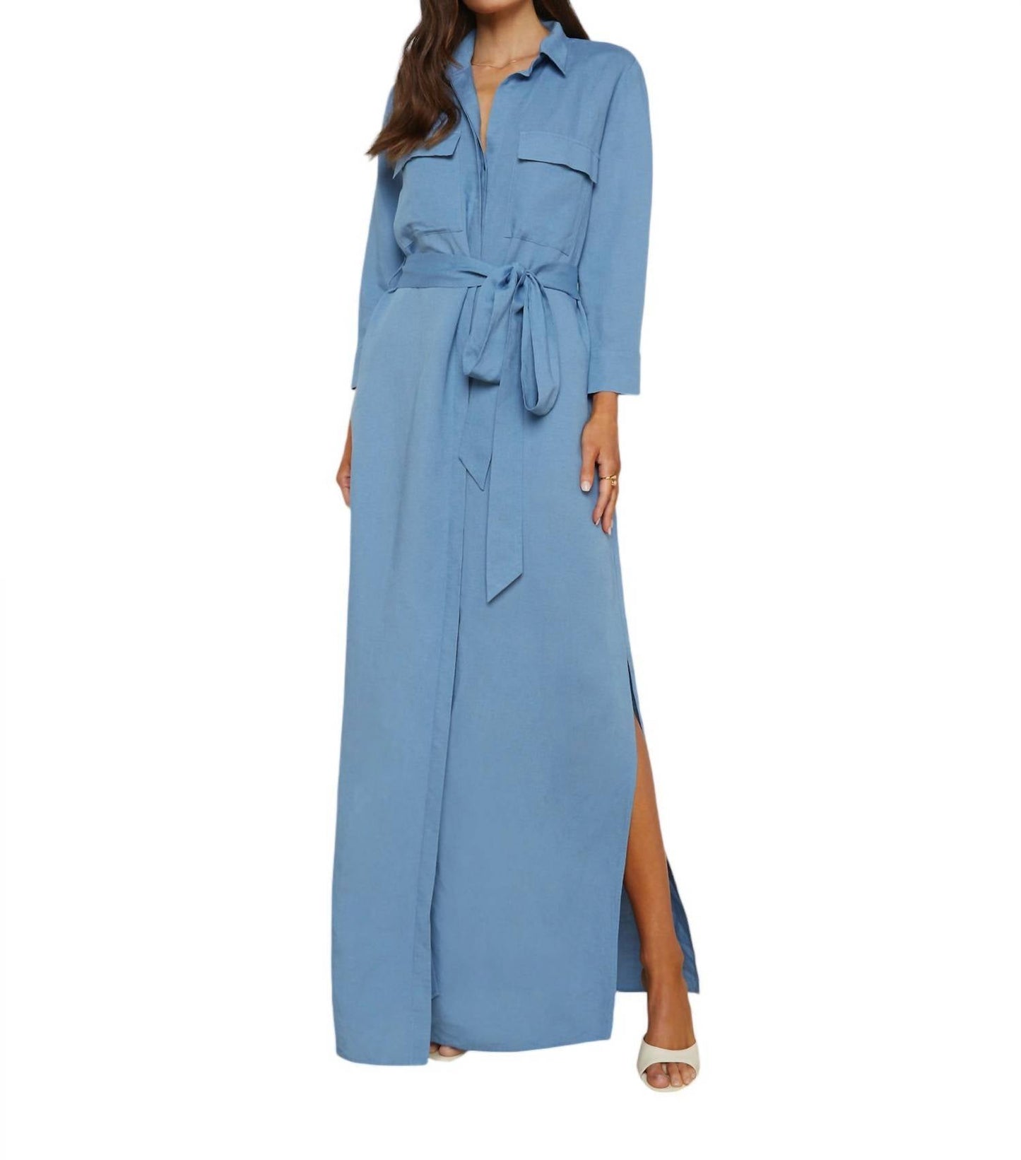 L'Agence - Cameron Long Shirt Dress
