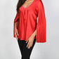 Frank Lyman - Pleated Sleeve Woven Top