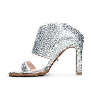 42 Gold - Chinelo Feminino Metálico Escamoso com Punho no Tornozelo