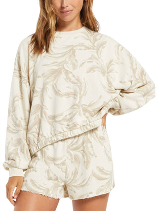 Z Supply - Blusa de moletom Mason Palm