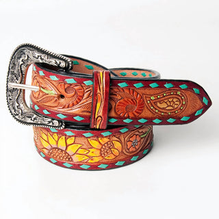 American Darling - Women's Beautifully Hand Tooled Genuine Belt
