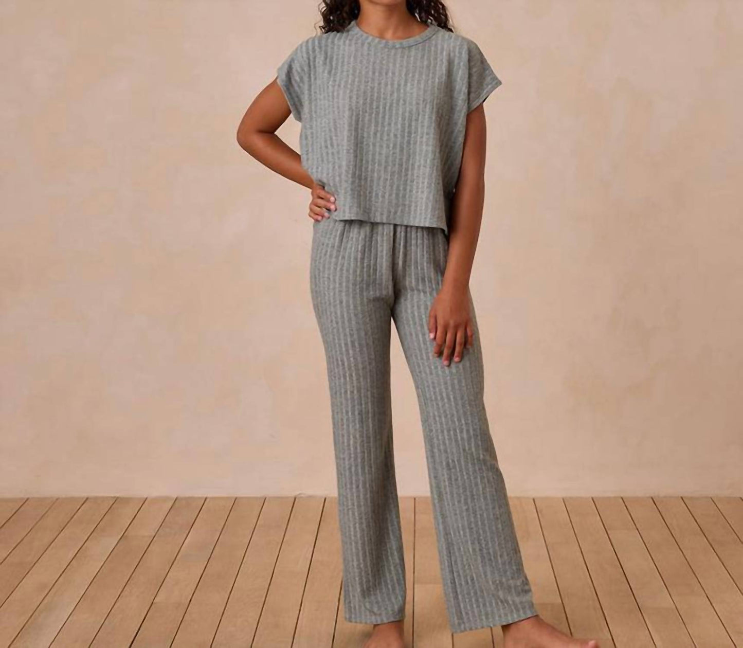 Rylee + Cru - Cozy Knit Top And Pant Set
