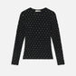 Frame - Dotted Stretch Mesh Tee