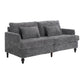 Mid Century Modern Fabric Loveseat Sofa, 2 Seat Upholstered Couch