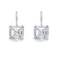 Diana M Jewels - 8.10cts Lab Grown Asscher Cut Drop Earrings