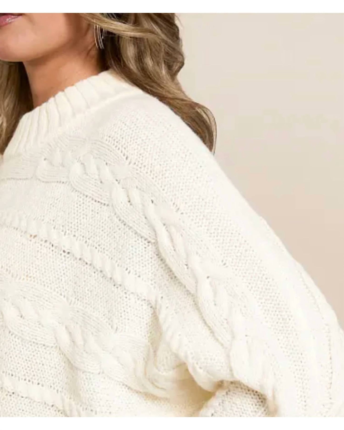 Z Supply - Arctic Cable Cropped Sweater
