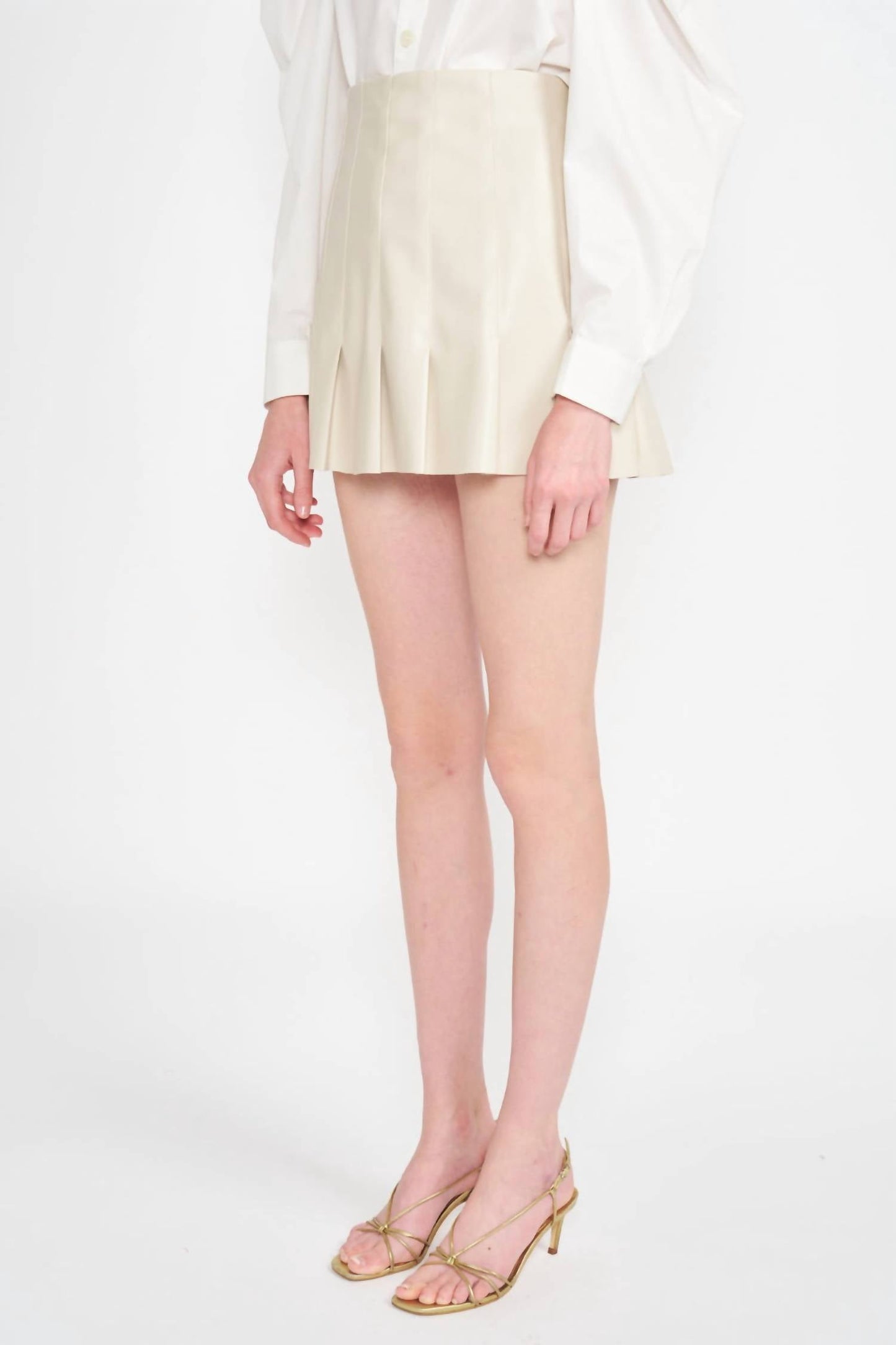 En Saison - Lana Vegan Leather Mini Skirt