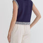 Entro - Collared Sleeveless Top