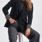Elan - JACKET WITH RHINESTONE SLEEVE DETAIL