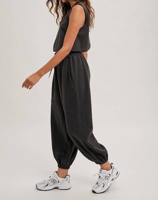 Bluivy - Drawstring Waist Jumpsuit