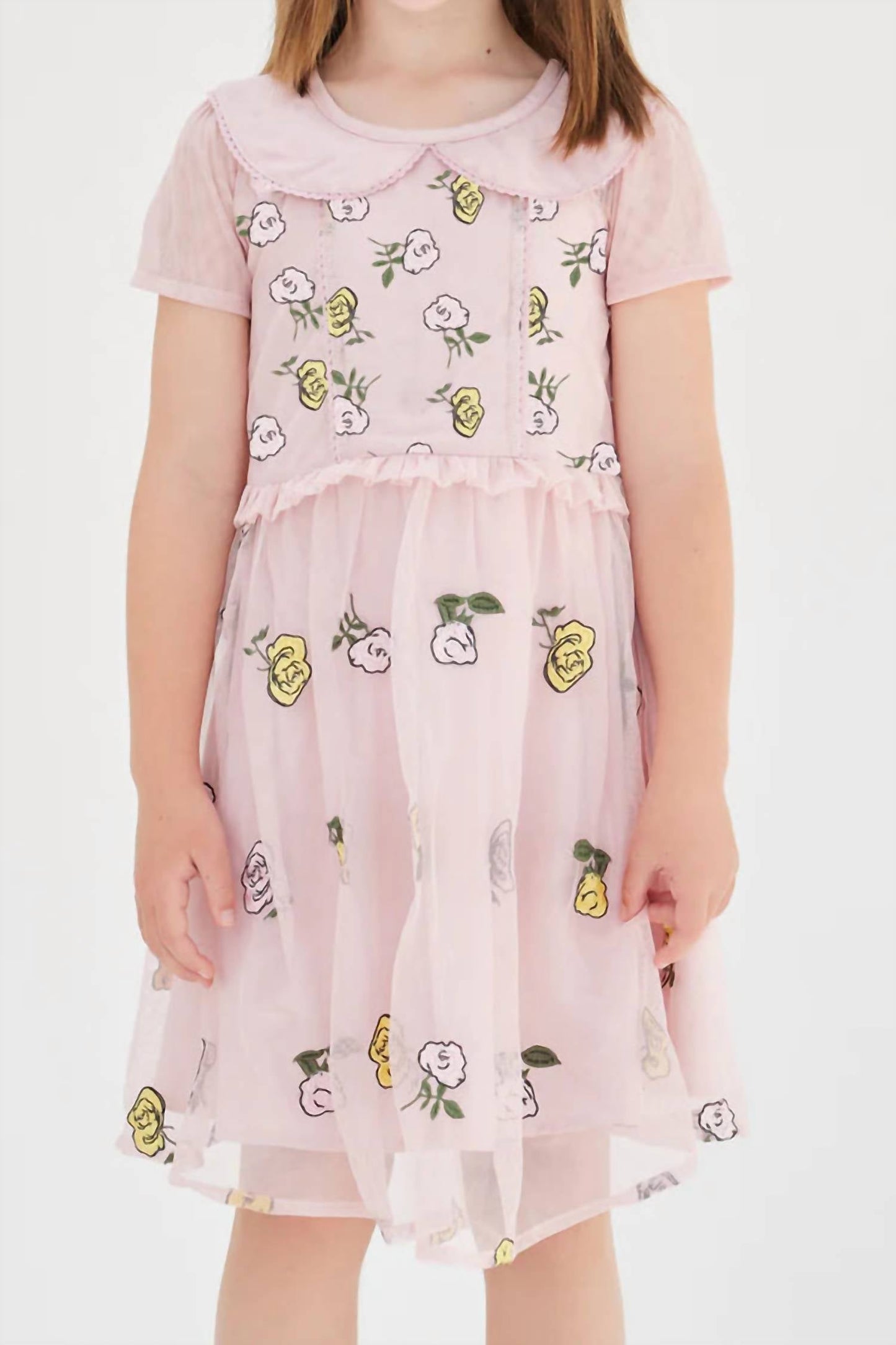 Sasha+Z - Rose Embroidered Collar Dress