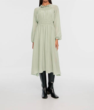 Dāl The Label - Vestido midi franzido exclusivo