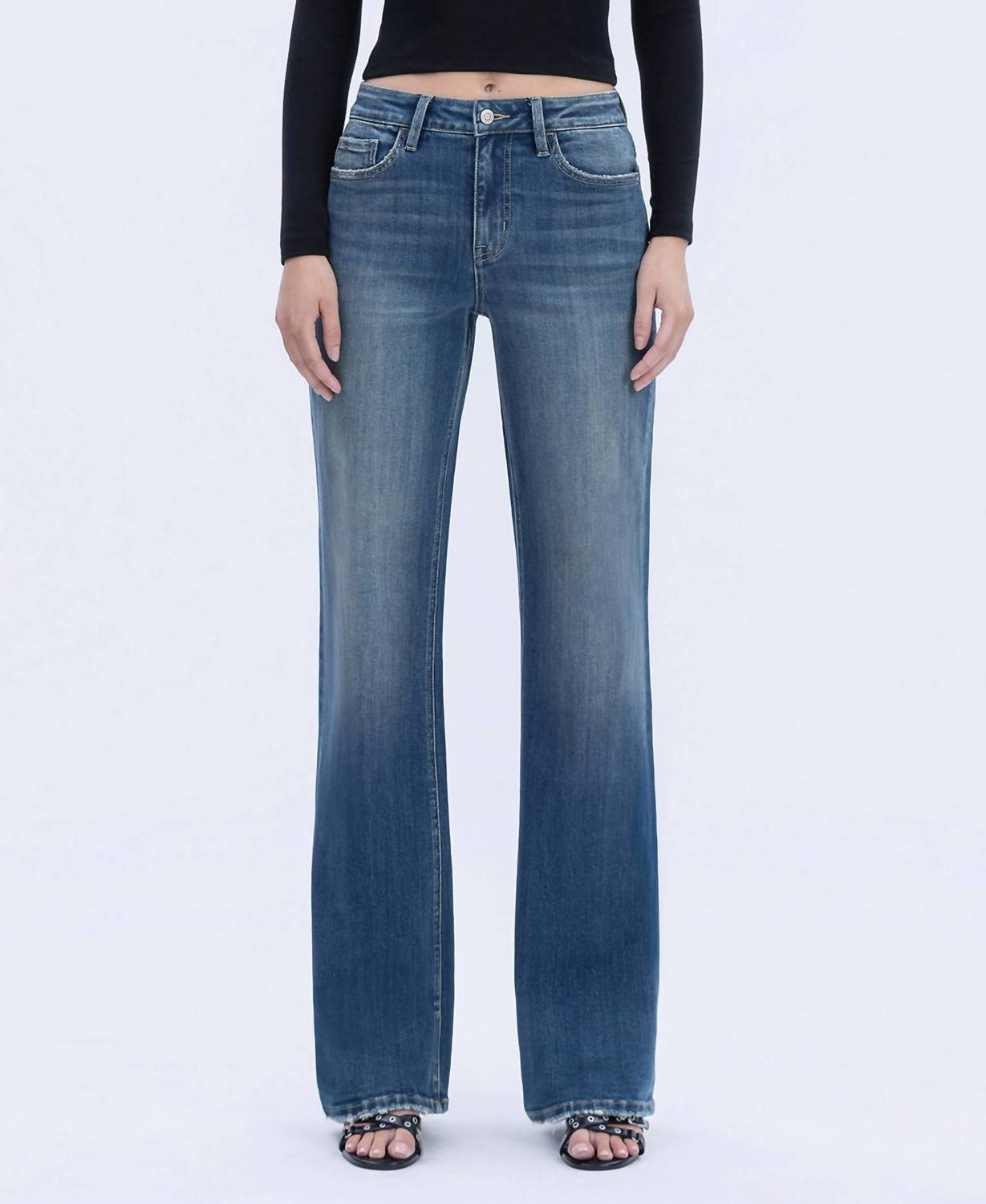 Flying Monkey - High Rise Full Length Vintage Flare Jeans