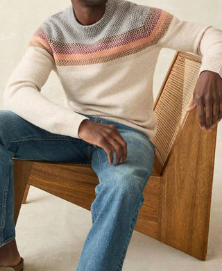 Faherty - Camiseta Donegal Ombré com gola redonda