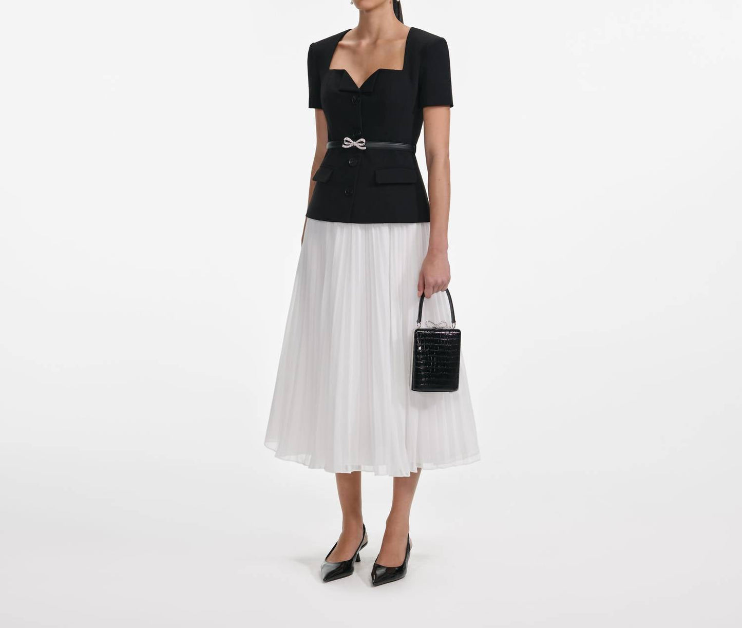 Self-Portrait - Chiffon Midi Dress