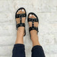 Christina Christi - LEATHER SANDALS VINTAGE DESIGN
