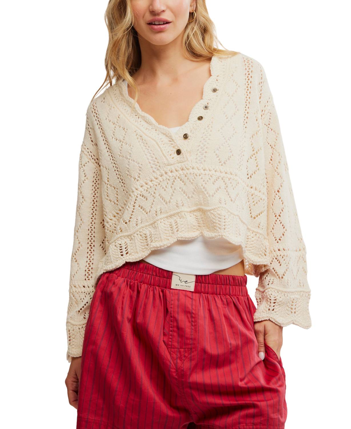 Free People - CHARLOTTE CROCHET TOP